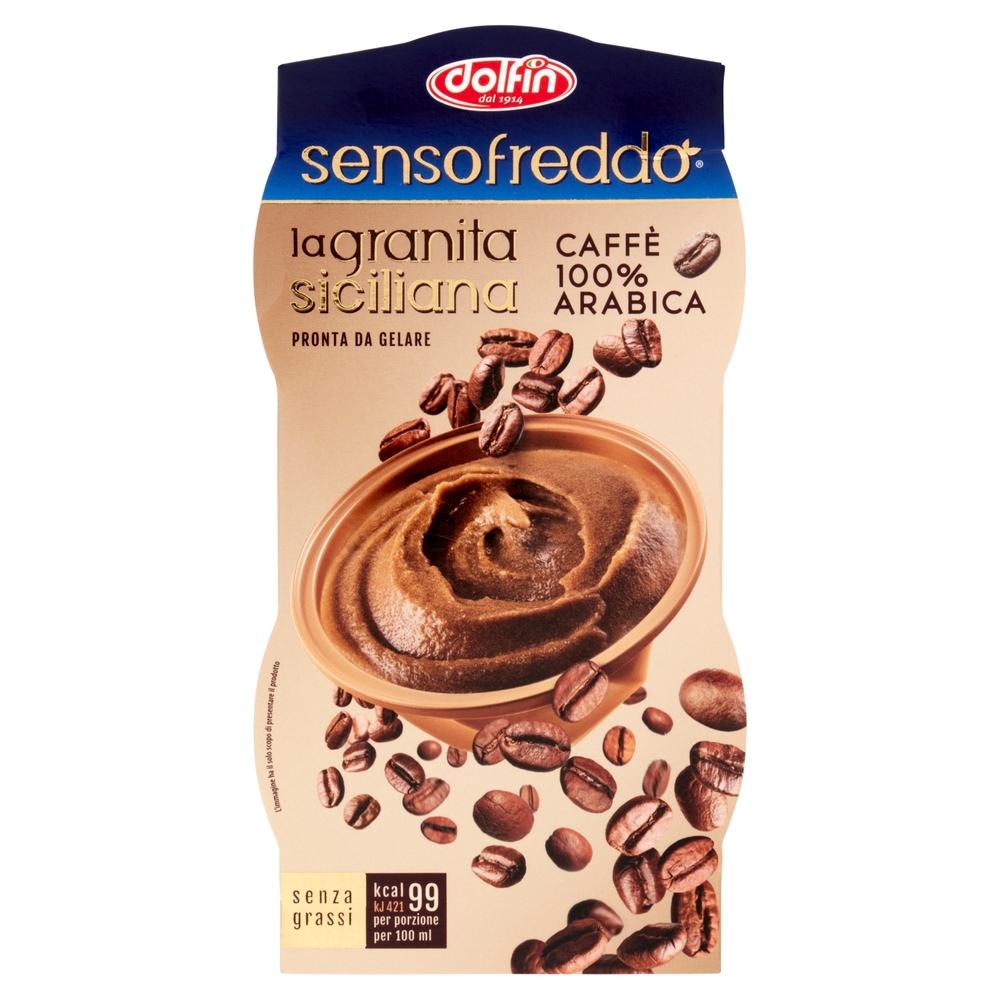 dolfin sensofreddo la granita siciliana Caffè 100% Arabica 2 x 100 ml