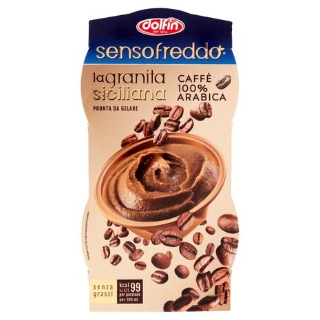dolfin sensofreddo la granita siciliana Caffè 100% Arabica 2 x 100 ml
