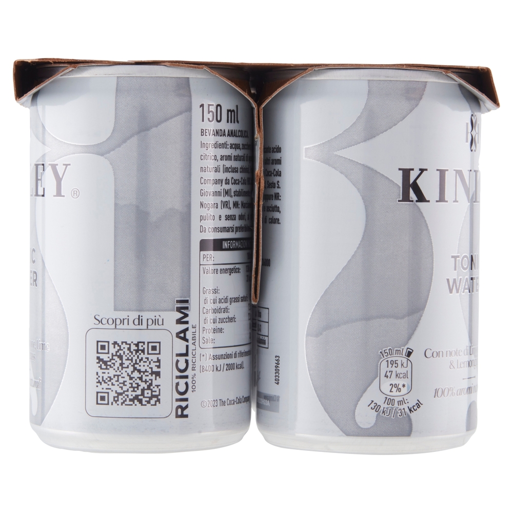 KINLEY Tonic Water Mini Can 6 x 150 ml