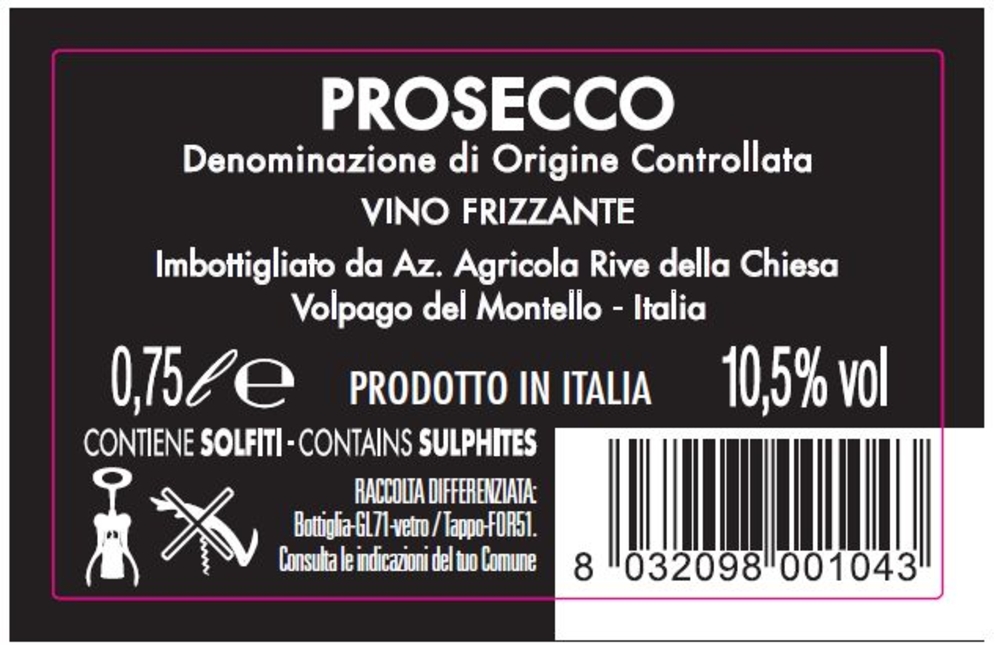 Prosecco DOC Vigna Nuova, 75 cl