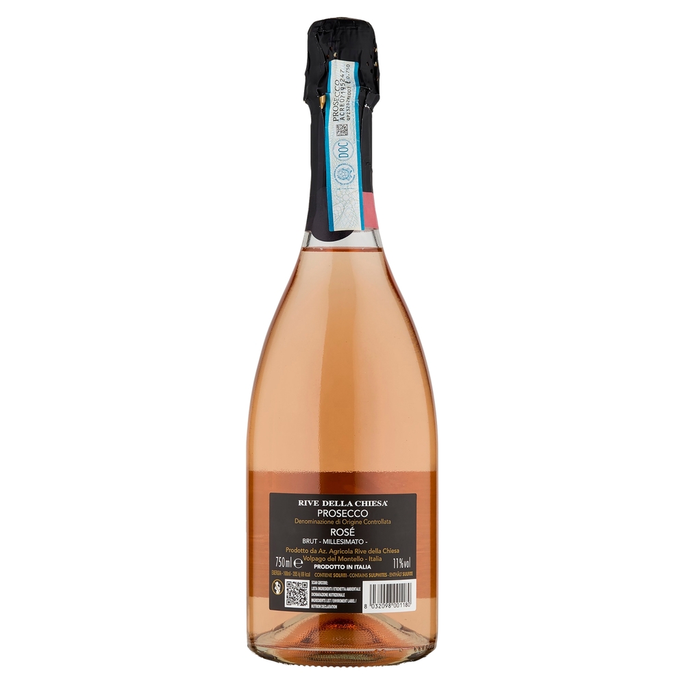 Rive della Chiesa Prosecco DOC Treviso Rosé Brut Millesimato 0,75 l