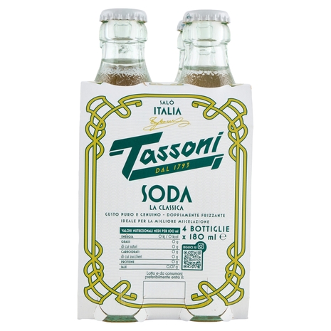 Tassoni Soda la Classica 4 x 180 ml