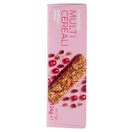 Cerealitalia Multi Cereali Mirtilli Rossi 6 x 21 g