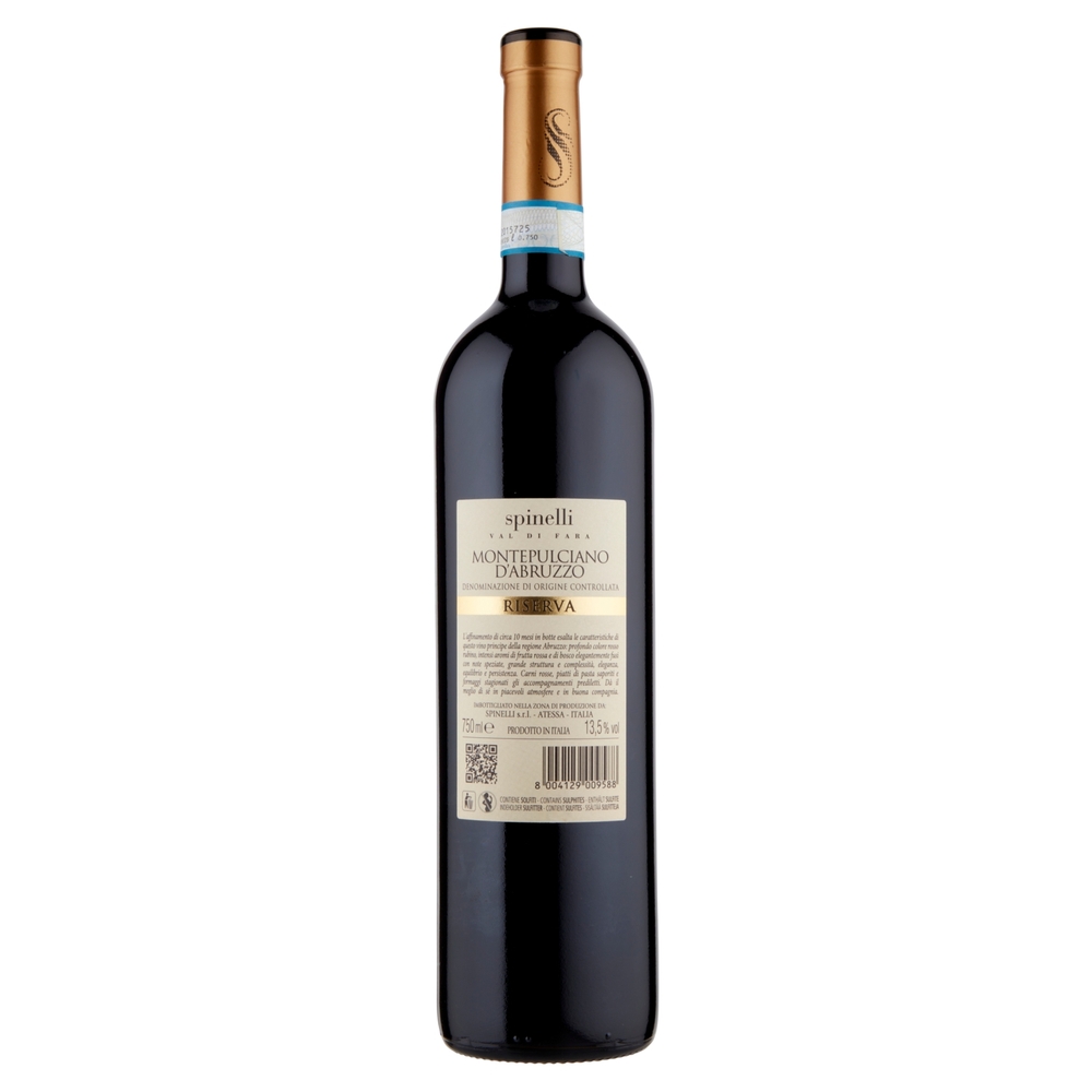 spinelli Val di Fara Montepulciano d'Abruzzo DOC Riserva 750 ml
