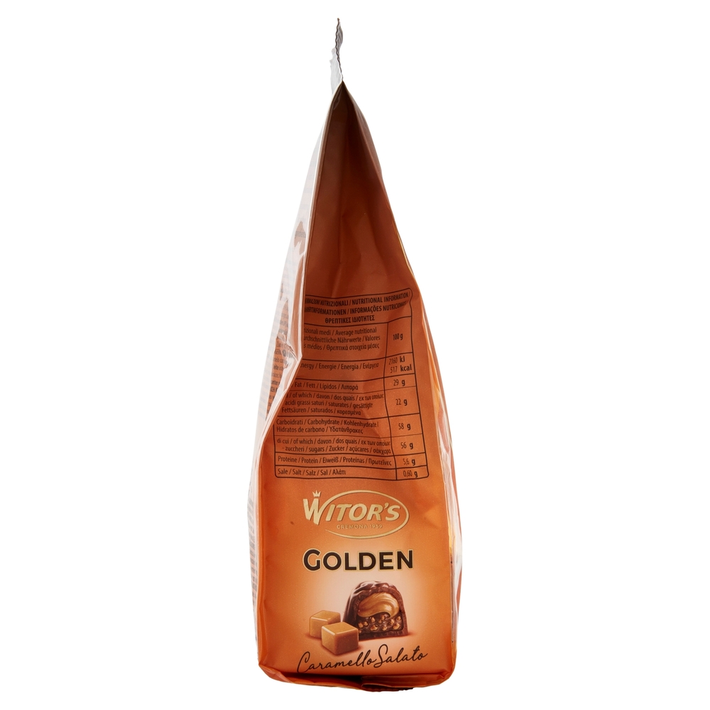Witor's Golden Caramello Salato Cioccolato al Latte con Crema al Caramello Salato 200 g