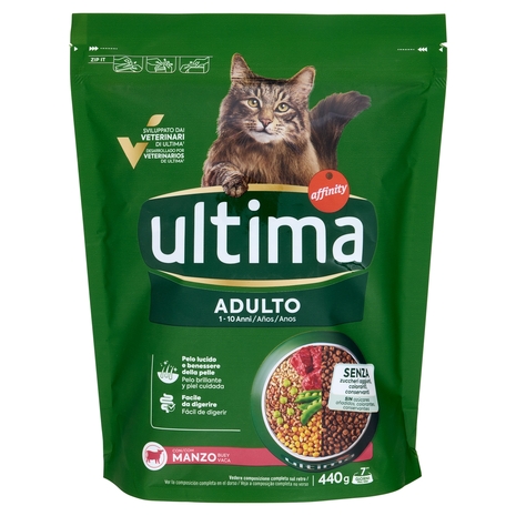 ultima Cat Adulto 1-10 Anni Manzo 440 g