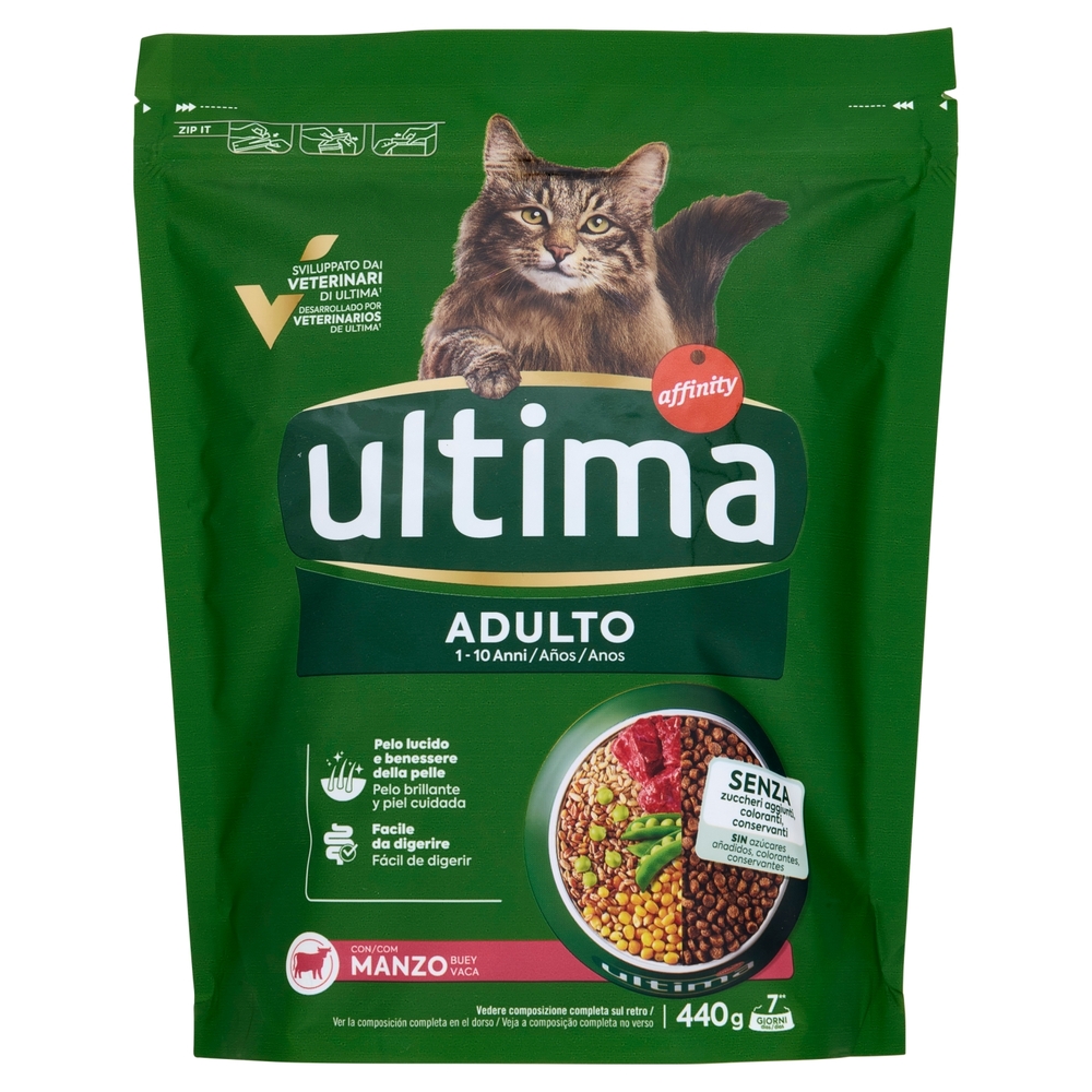 ultima Cat Adulto 1-10 Anni Manzo 440 g