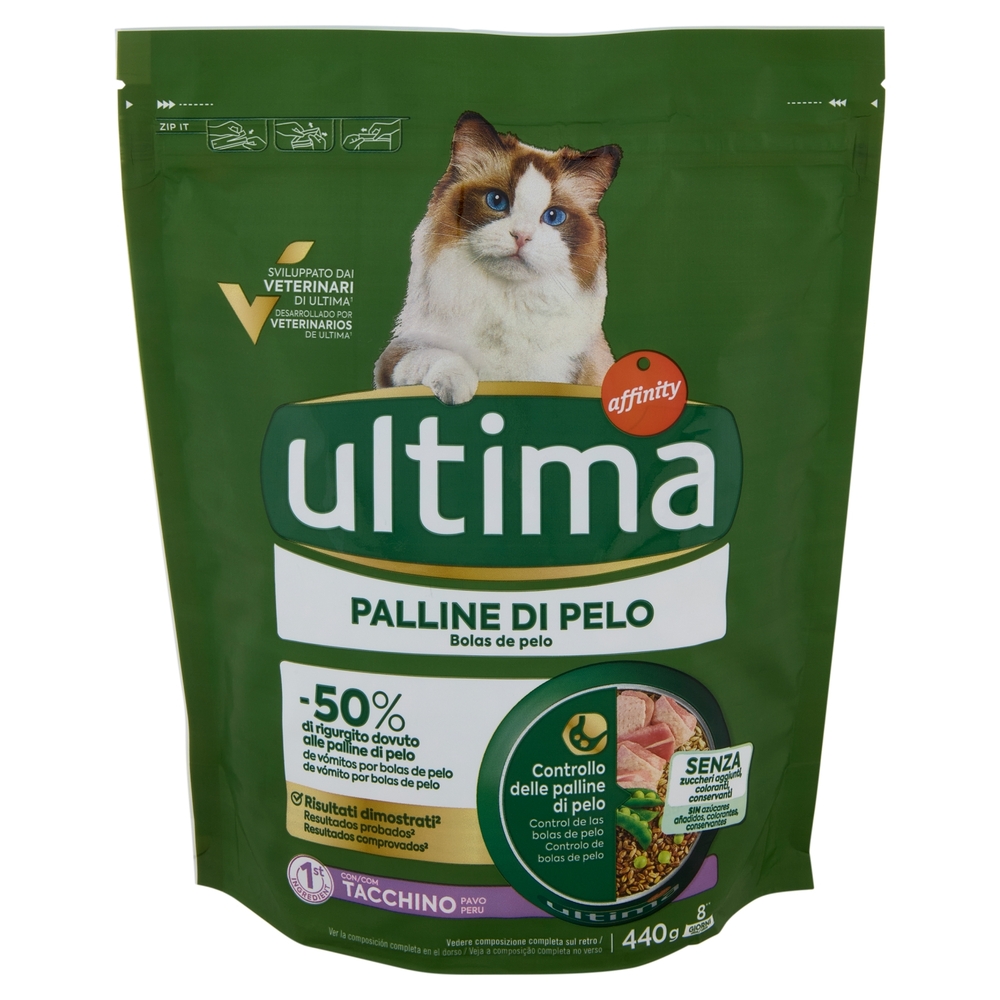 ultima Cat Palline di Pelo Tacchino 440 g