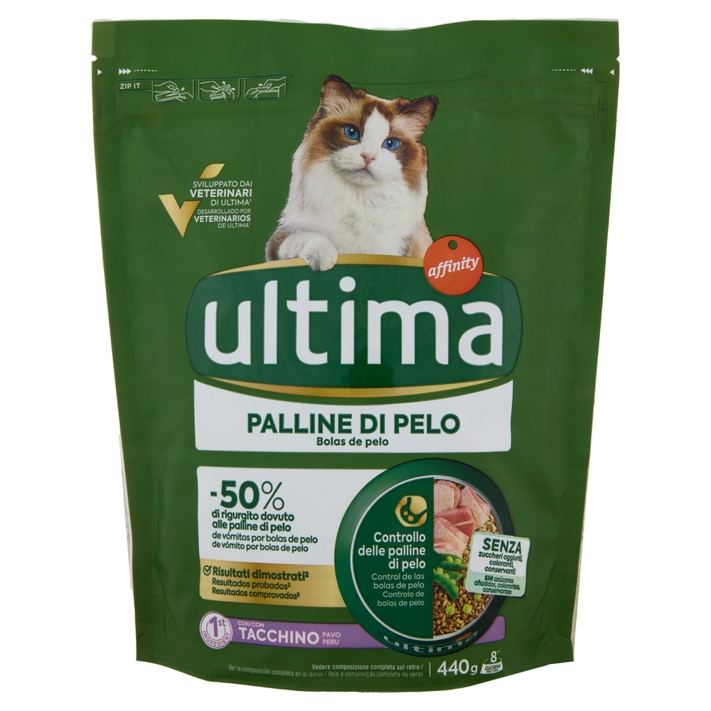 ultima Cat Palline di Pelo Tacchino 440 g