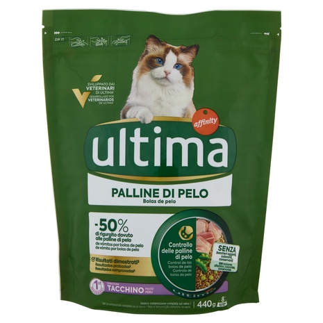 ultima Cat Palline di Pelo Tacchino 440 g