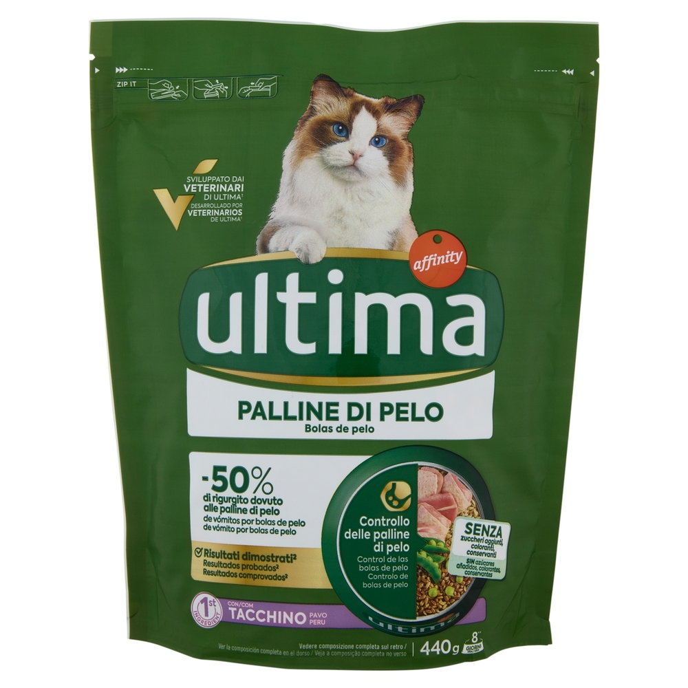ultima Cat Palline di Pelo Tacchino 440 g