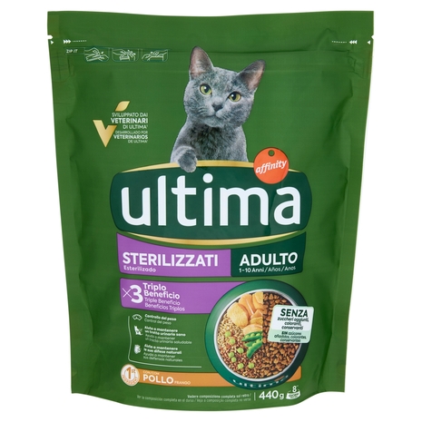 ultima Cat Sterilizzati Adulto 1-10 Anni Pollo 440 g