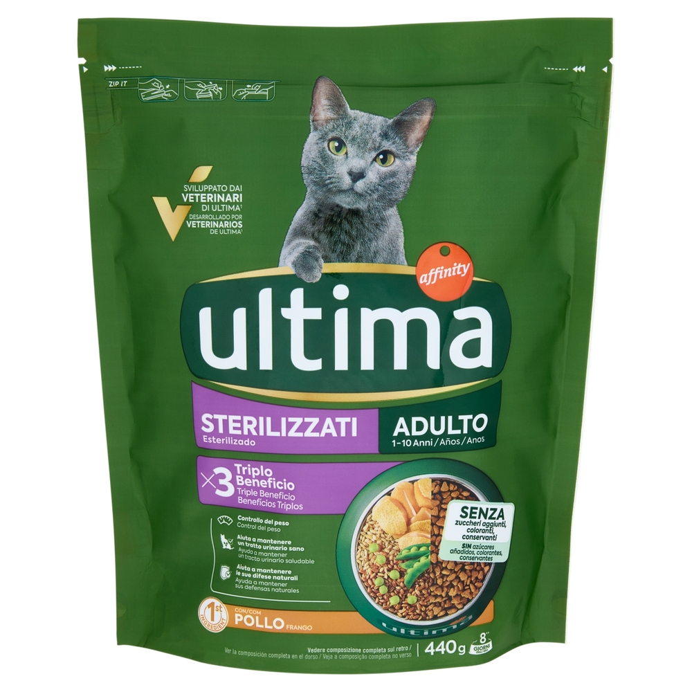 ultima Cat Sterilizzati Adulto 1-10 Anni Pollo 440 g