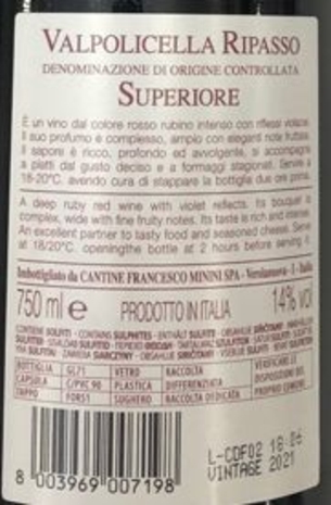 Valpolicella Ripasso Superiore DOC Casa al Pruno, 75 cl<br>