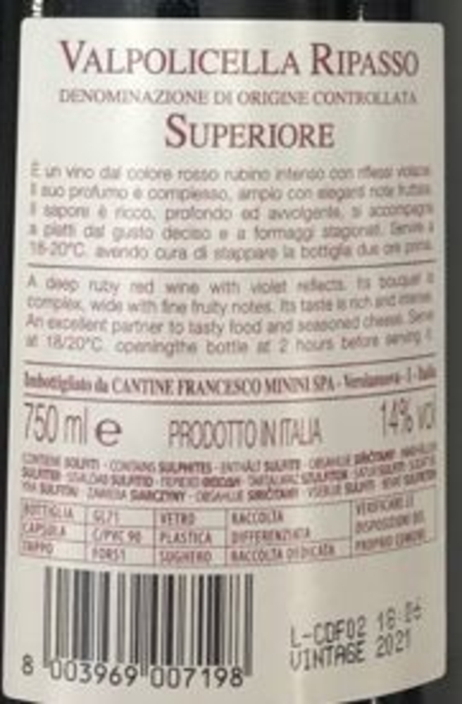 Valpolicella Ripasso Superiore DOC Casa al Pruno, 75 cl<br>