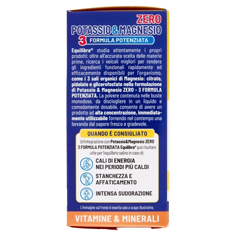 equilibra Potassio & Magnesio Zero 3 Formula Potenziata Bustine Monodose 18 x 5,35 g