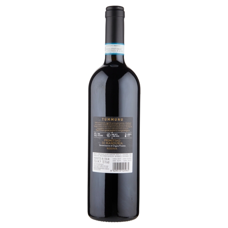 Grandi Vigne Tùmmunu Primitivo di Manduria DOP Riserva 750 ml