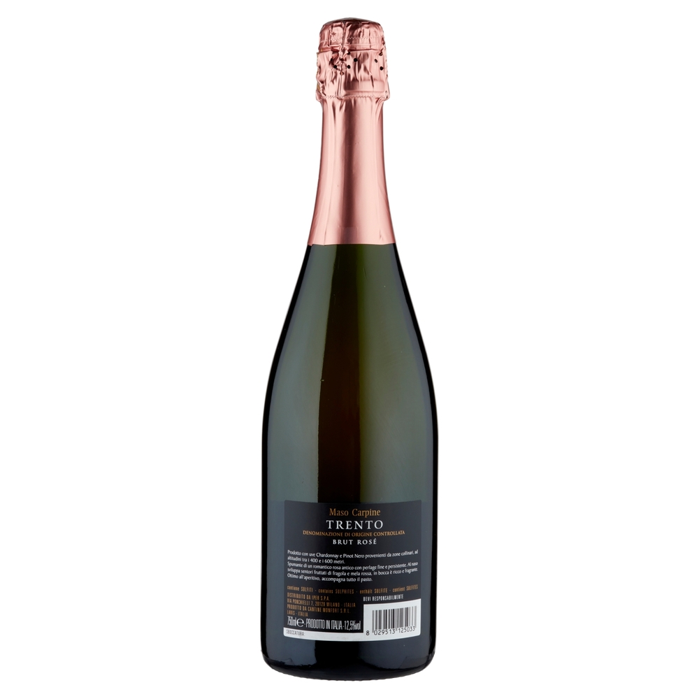 Grandi Vigne Maso Carpine Metodo Classico Trento DOC Brut Rosé 750 ml