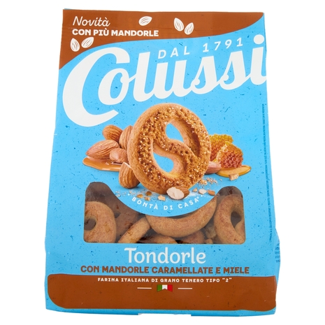 Colussi Biscotti con Miele e Mandorle Caramellate 500 g