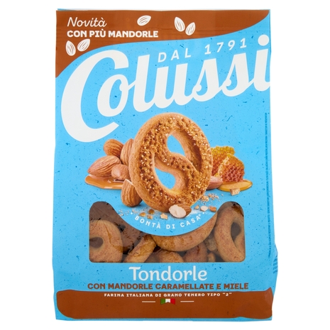 Colussi Biscotti con Miele e Mandorle Caramellate 500 g