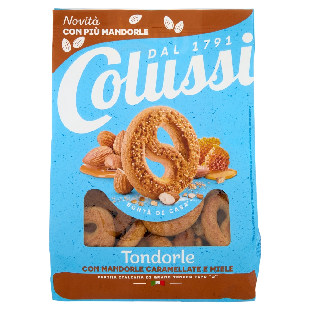Colussi Biscotti con Miele e Mandorle Caramellate 500 g