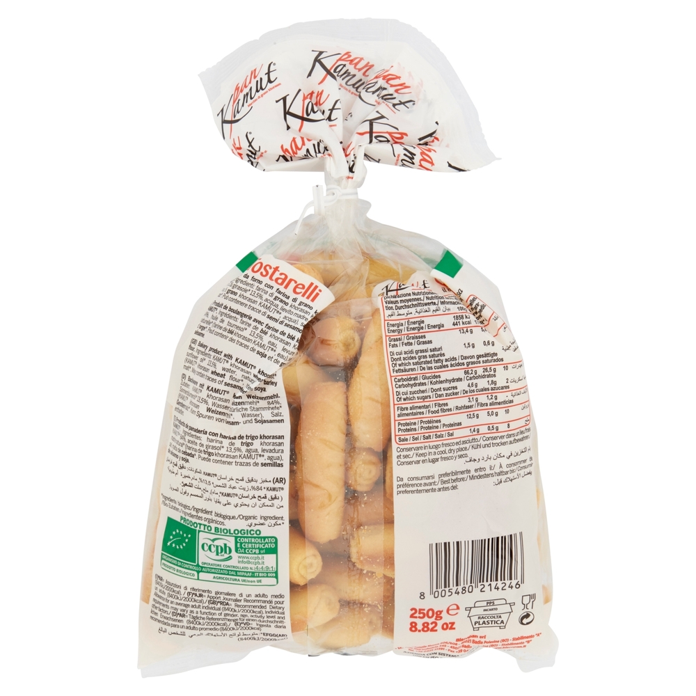 biscopan pan Kamut Tostarelli Bio 250 g