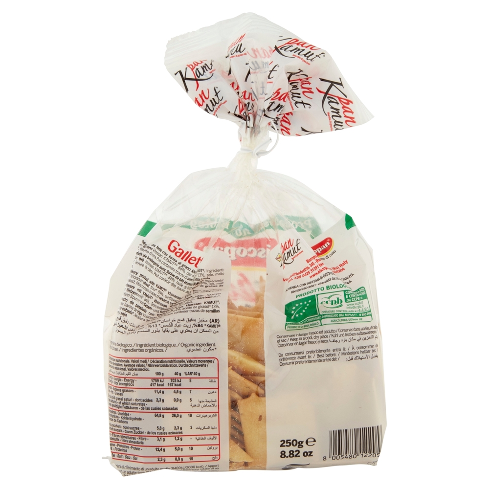 biscopan pan Kamut Gallette Bio 250 g