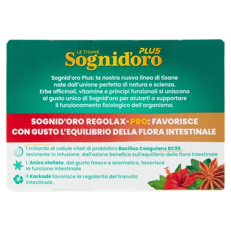 Sognid'oro Plus le Tisane Regolax-Pro Bustine 14 x 4 g