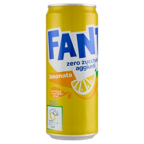 Fanta Lemon Zero IGP Sleek 330 ml