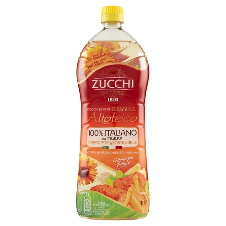 Zucchi Olio di Semi di Girasole Altoleico 100% Italiano 1 L