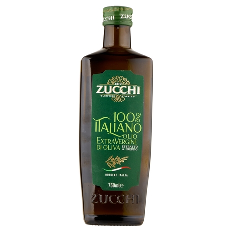 Zucchi 100% Italiano Olio Extra Vergine di Oliva 750 ml