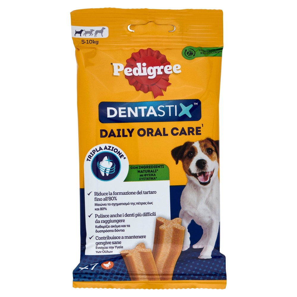 Pedigree Dentastix Snack per igiene orale Cane Piccolo 7 Pezzi 110 g