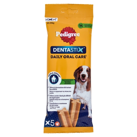 Pedigree Dentastix Snack per igiene orale Cane Medio 5 Pezzi 128 g