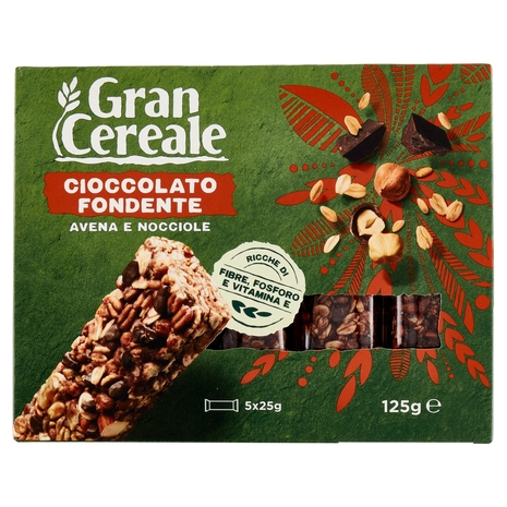 Grancereale Barrette cereali cioccolato fondente 125g