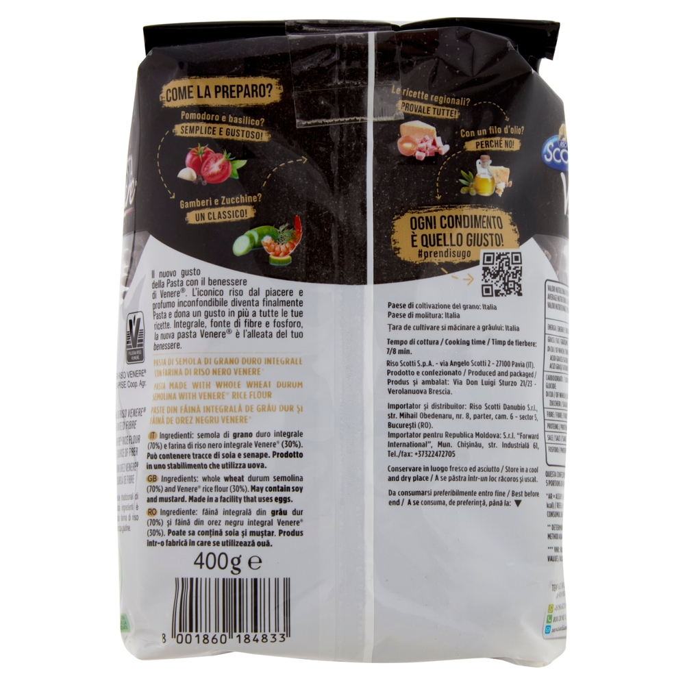 Riso Scotti Pasta Venere Fusilli 400 g