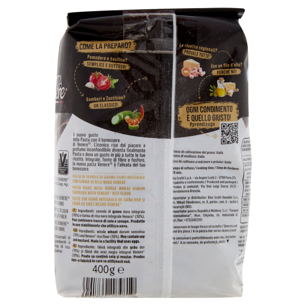Riso Scotti Pasta Venere Penne 400 g