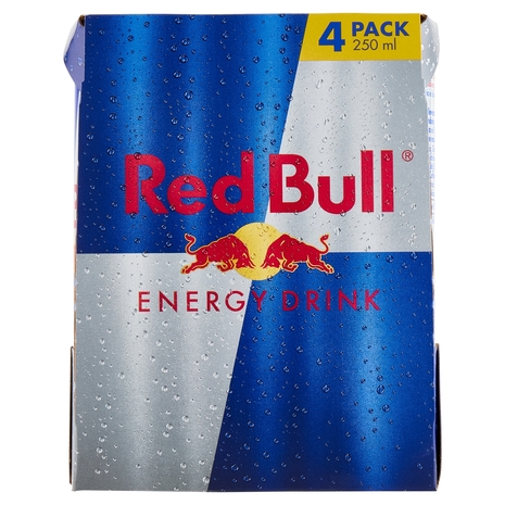 Red Bull Energy Drink, 250 ml (4 Lattine)
