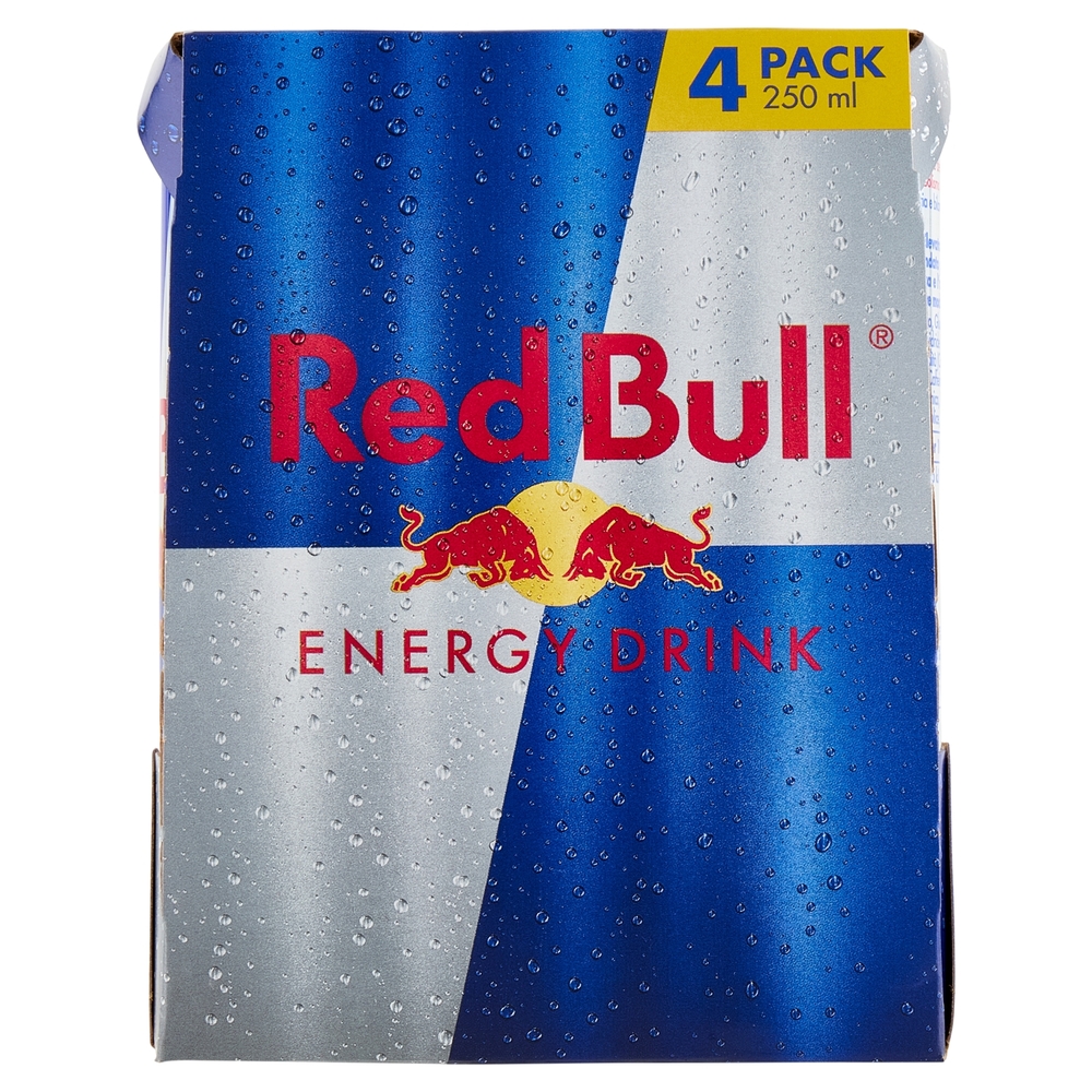 Red Bull Energy Drink, 250 ml (4 Lattine)