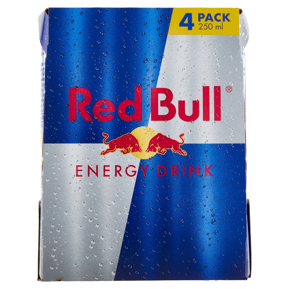 Red Bull Energy Drink, 250 ml (4 Lattine)
