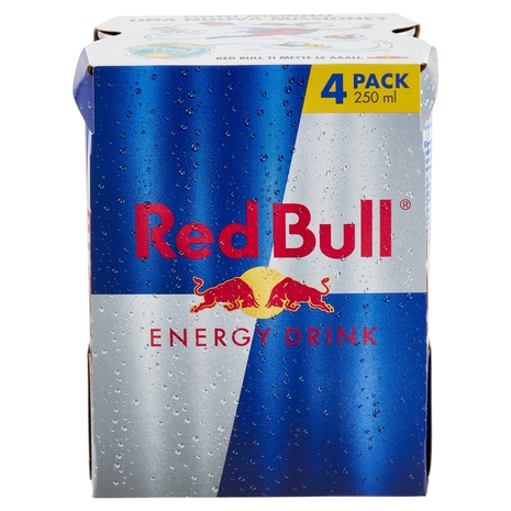 Red Bull Energy Drink, 250 ml (4 Lattine)
