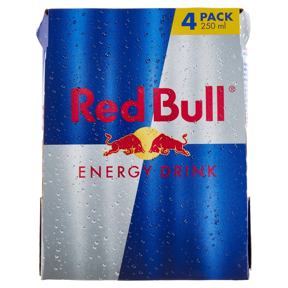 Red Bull Energy Drink, 250 ml (4 Lattine)