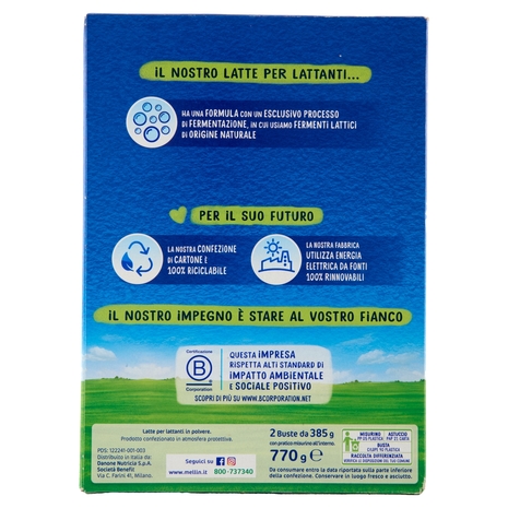 MELLIN 1 - Latte per Lattanti in Polvere dalla nascita al 6° mese 770g