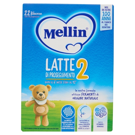 MELLIN 2 - Latte di Proseguimento in Polvere per Lattanti dal 6° al 12° mese 770g