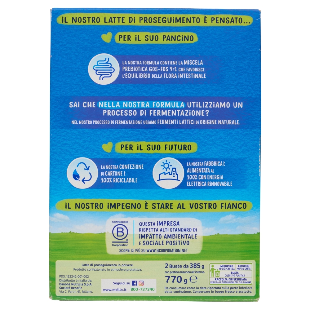 MELLIN 2 - Latte di Proseguimento in Polvere per Lattanti dal 6° al 12° mese 770g