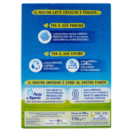 MELLIN 4 - Latte di Crescita in Polvere per Bambini da 2 a 3 anni 770g