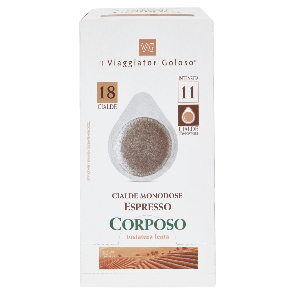 18 Cialde Monodose Espresso Corposo Il Viaggiator Goloso
