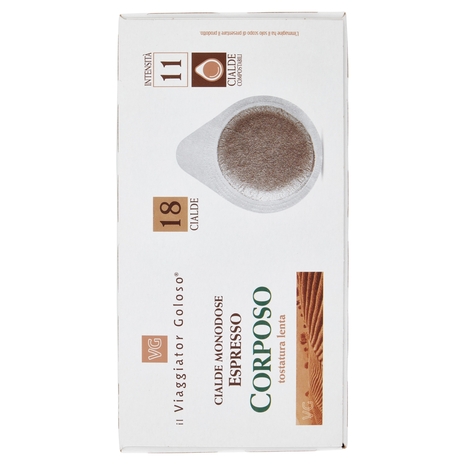18 Cialde Monodose Espresso Corposo Il Viaggiator Goloso