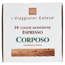 18 Cialde Monodose Espresso Corposo Il Viaggiator Goloso