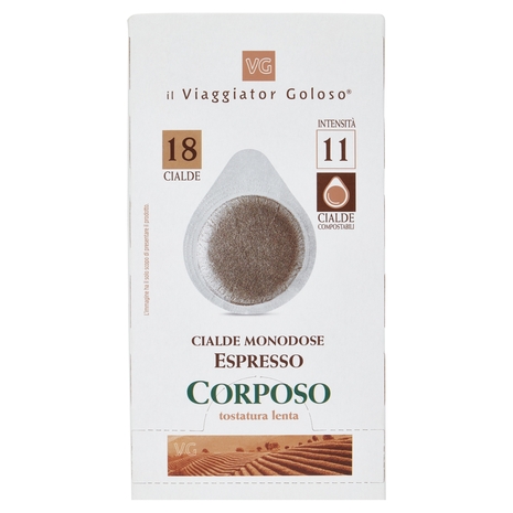18 Cialde Monodose Espresso Corposo Il Viaggiator Goloso