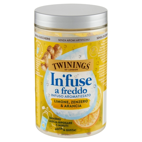 Twinings Cold Infuse Limone, Zenzero e Arancia 10 x 2,5g